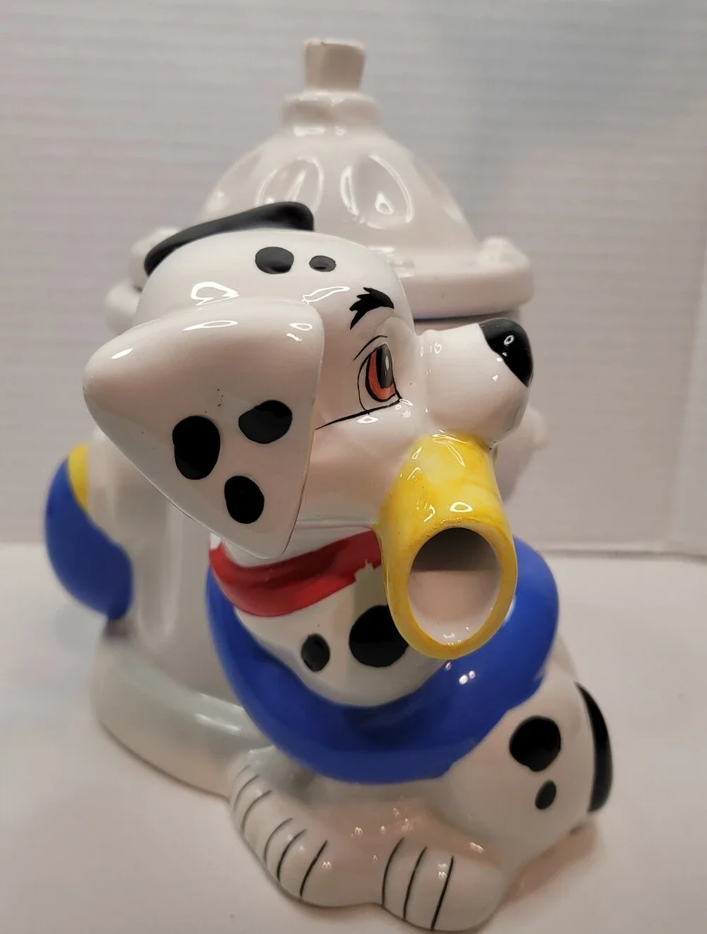 Rare HTF Collecible Sakura NY Disney 101 Dalmatians Figural Teapot Fire Hydrant